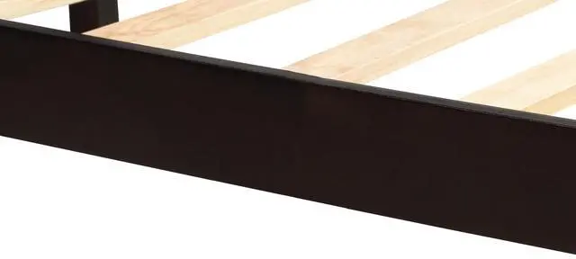 Alt view image 7 of 7 - Platform Bed Frame With Headboard, Wood Slat Support, No Box Spring Needed,Twin, Espresso(Old Sku:Wf191418Aap)