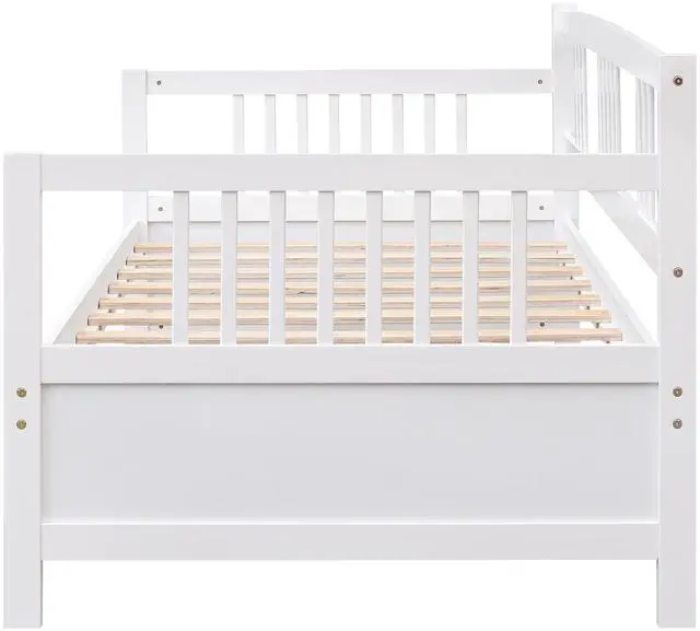 Alt view image 7 of 7 - Modern Solid Wood Daybed, Multifunctional, Twin Size, White (Previous Sku: Wf191899Aak)