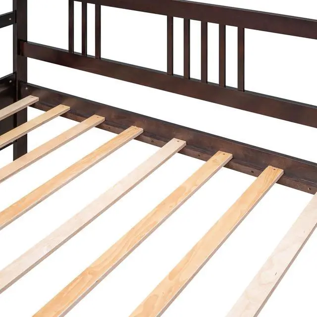 Alt view image 7 of 7 - Modern Solid Wood Daybed, Multifunctional, Twin Size, Espresso (Previous Sku: Wf191899Aap)