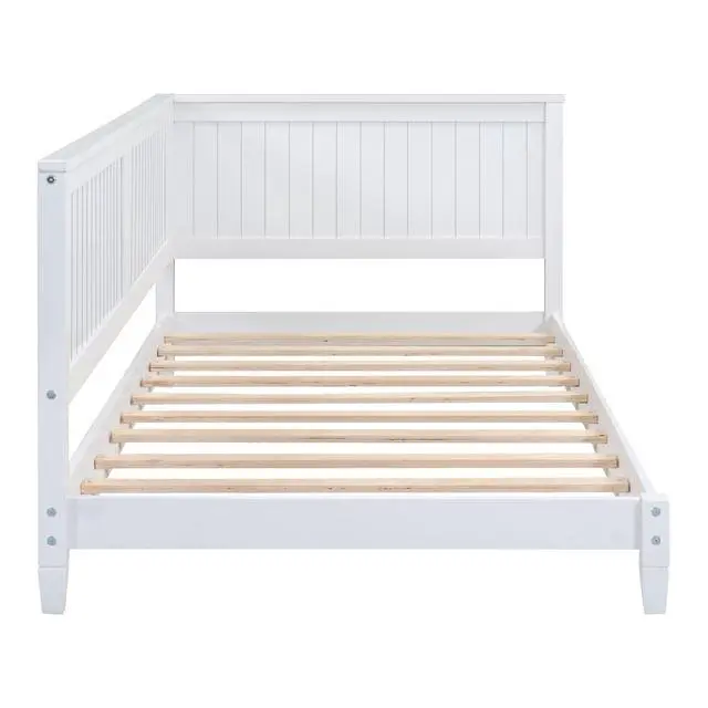 Alt view image 5 of 7 - Twin Size Wood Daybed/Sofa Bed, White