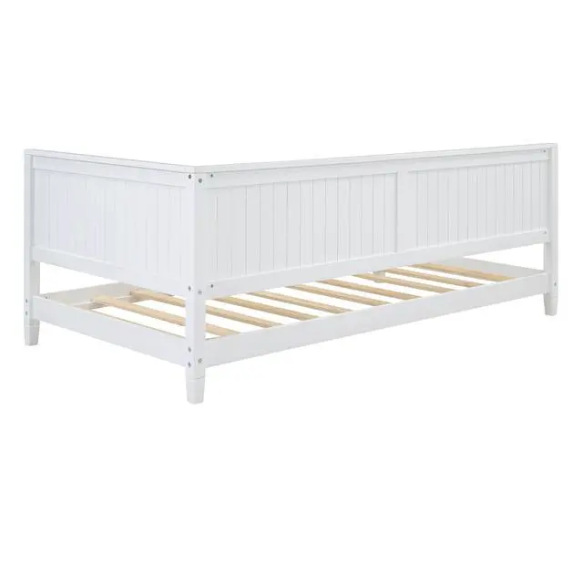 Alt view image 7 of 7 - Twin Size Wood Daybed/Sofa Bed, White