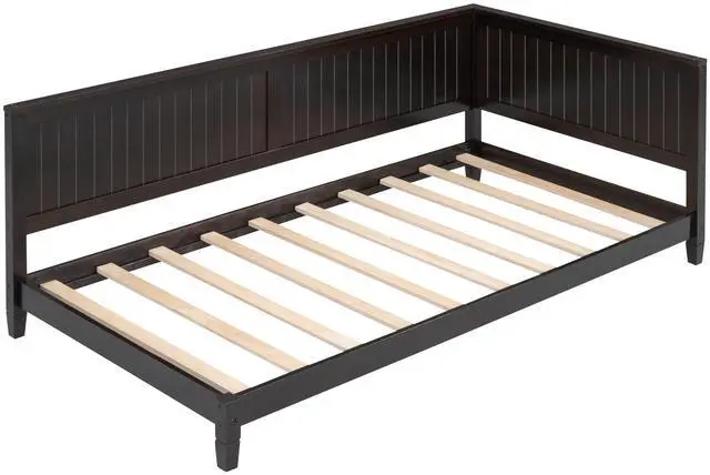 Alt view image 4 of 7 - Twin Size Wood Daybed/Sofa Bed, Espresso