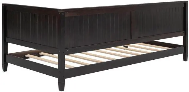 Alt view image 7 of 7 - Twin Size Wood Daybed/Sofa Bed, Espresso