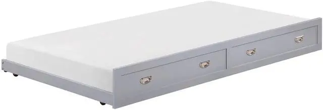 Main image of Gray Finish Trundle With Casters Movement Bedroom Furniture 1Pc