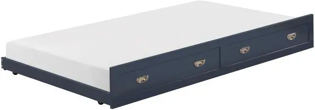 Main image of Navy Blue Finish Trundle With Casters Movement Bedroom Furniture 1Pc