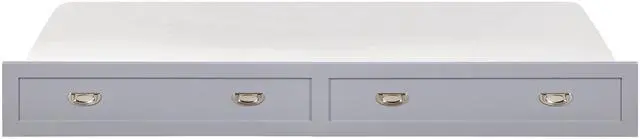 Alt view image 2 of 7 - Gray Finish Trundle With Casters Movement Bedroom Furniture 1Pc
