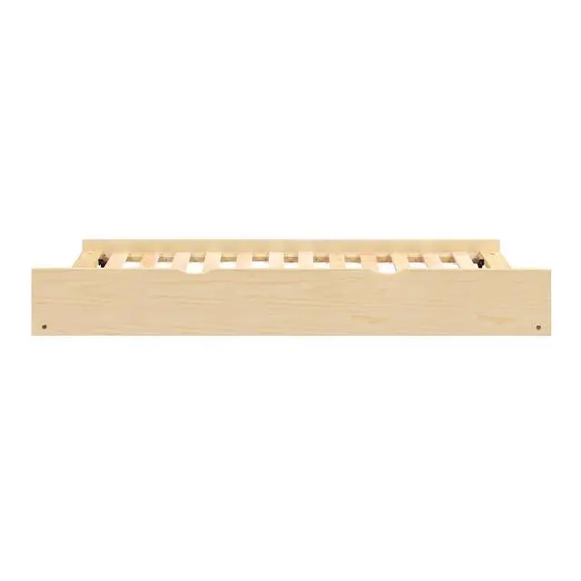 Alt view image 4 of 7 - Natural Pine Finish Twin Trundle Transitional Bedroom Furniture 1Pc