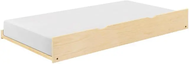 Main image of Natural Pine Finish Twin Trundle Transitional Bedroom Furniture 1Pc
