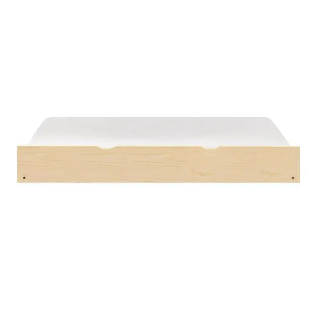 Alt view image 2 of 7 - Natural Pine Finish Twin Trundle Transitional Bedroom Furniture 1Pc