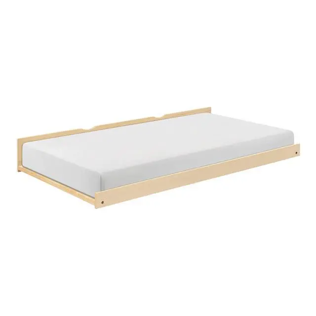 Alt view image 3 of 7 - Natural Pine Finish Twin Trundle Transitional Bedroom Furniture 1Pc