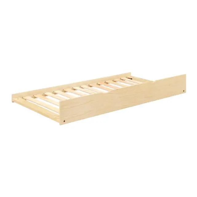 Alt view image 5 of 7 - Natural Pine Finish Twin Trundle Transitional Bedroom Furniture 1Pc