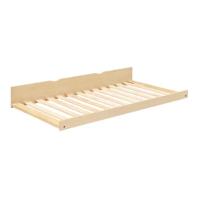 Alt view image 6 of 7 - Natural Pine Finish Twin Trundle Transitional Bedroom Furniture 1Pc