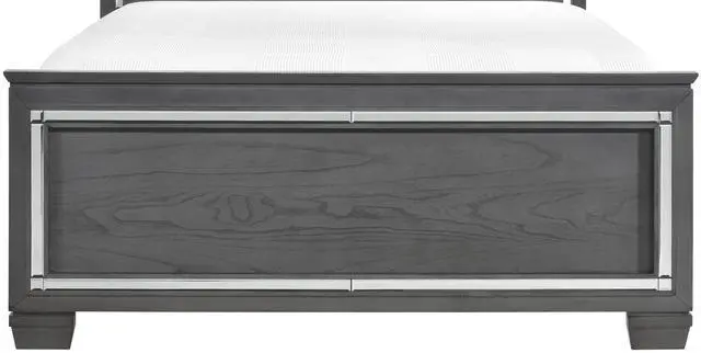 Alt view image 3 of 7 - Glamourous Style 1Pc Queen Bed Button-Tufted Upholstered Led Headboard Gray Finish Modern Beautiful Bedroom Furniture