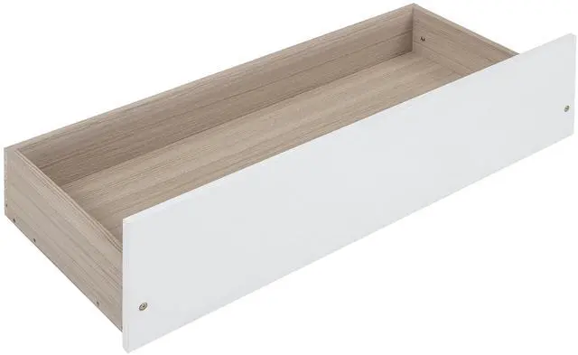 Alt view image 6 of 7 - Twin Size Wooden House Bed With Two Drawers, White