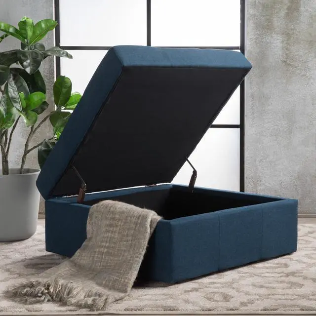 Alt view image 2 of 7 - LARKIN STORAGE OTTOMAN