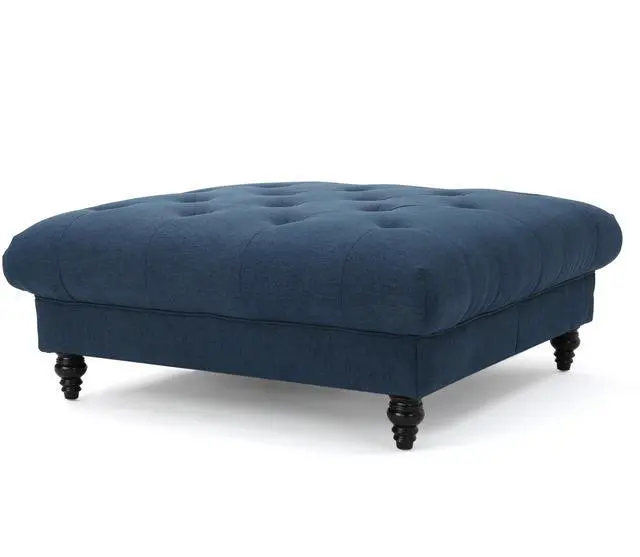 Alt view image 5 of 7 - MADRID KD TUFTED OTTOMAN