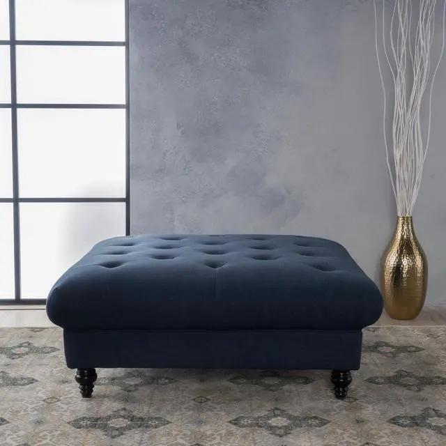 Alt view image 4 of 7 - MADRID KD TUFTED OTTOMAN
