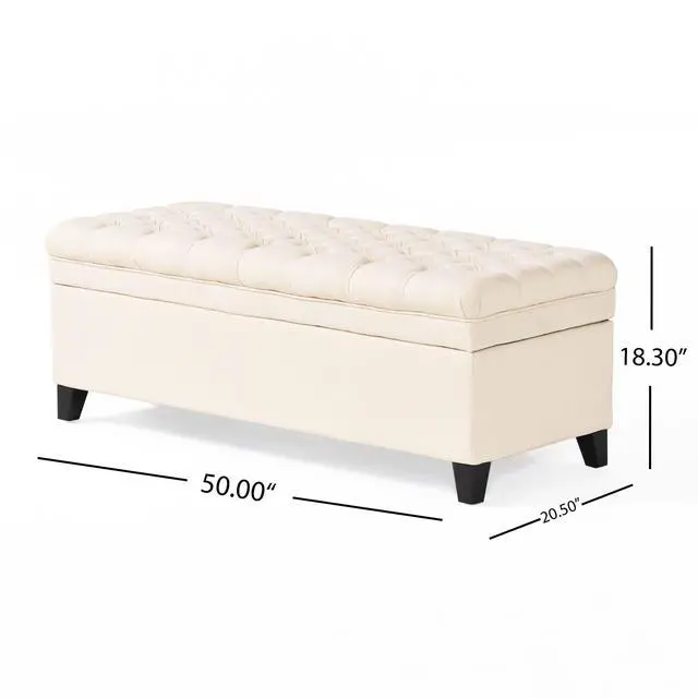 Alt view image 3 of 7 - JULIANA STORAGE OTTOMAN