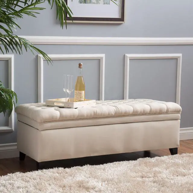 Alt view image 4 of 7 - JULIANA STORAGE OTTOMAN