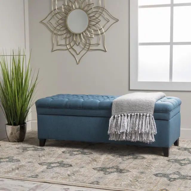 Alt view image 2 of 7 - JULIANA STORAGE OTTOMAN