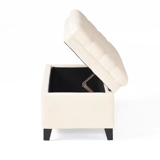 Alt view image 7 of 7 - JULIANA STORAGE OTTOMAN