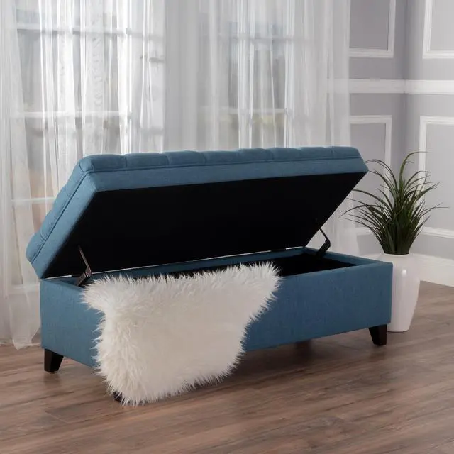 Alt view image 4 of 7 - JULIANA STORAGE OTTOMAN