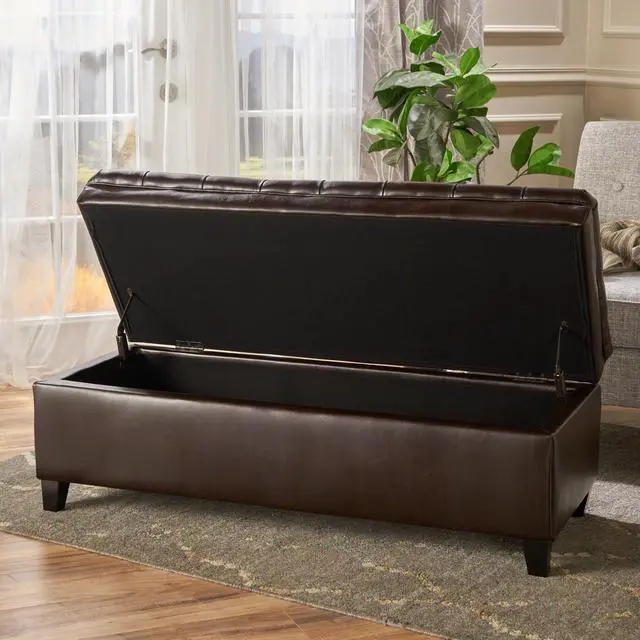 Alt view image 4 of 7 - JULIANA STORAGE OTTOMAN