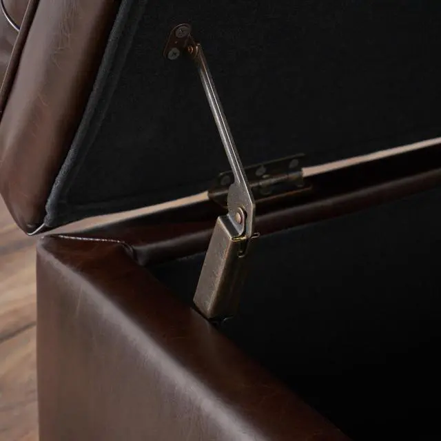 Alt view image 6 of 7 - JULIANA STORAGE OTTOMAN