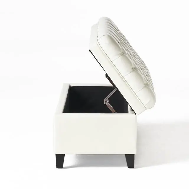 Alt view image 6 of 7 - JULIANA STORAGE OTTOMAN