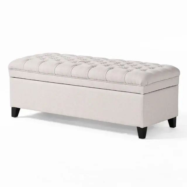 Alt view image 4 of 7 - JULIANA STORAGE OTTOMAN