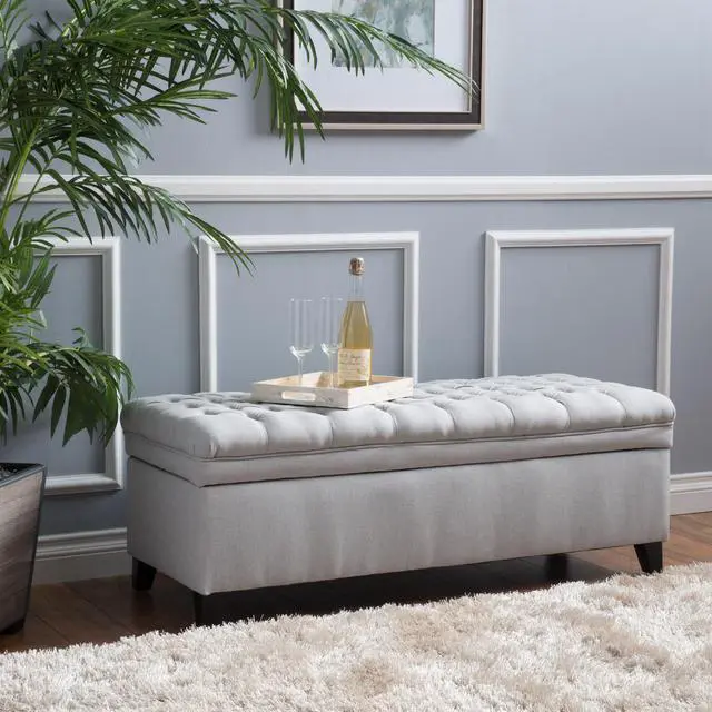 Alt view image 2 of 7 - JULIANA STORAGE OTTOMAN