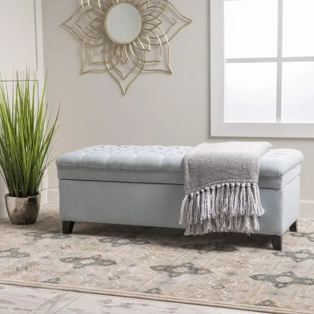 Alt view image 2 of 7 - JULIANA STORAGE OTTOMAN