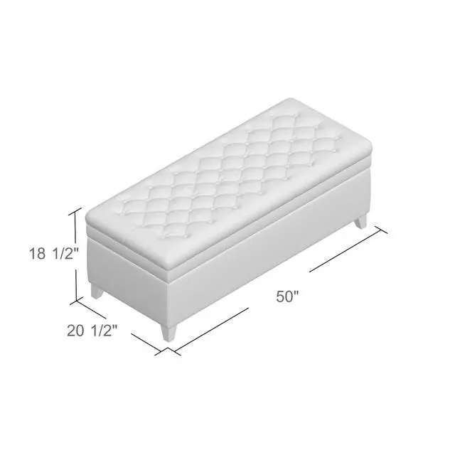 Alt view image 3 of 7 - JULIANA STORAGE OTTOMAN