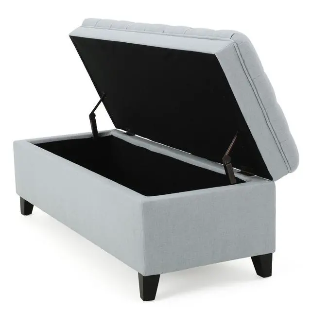Alt view image 7 of 7 - JULIANA STORAGE OTTOMAN