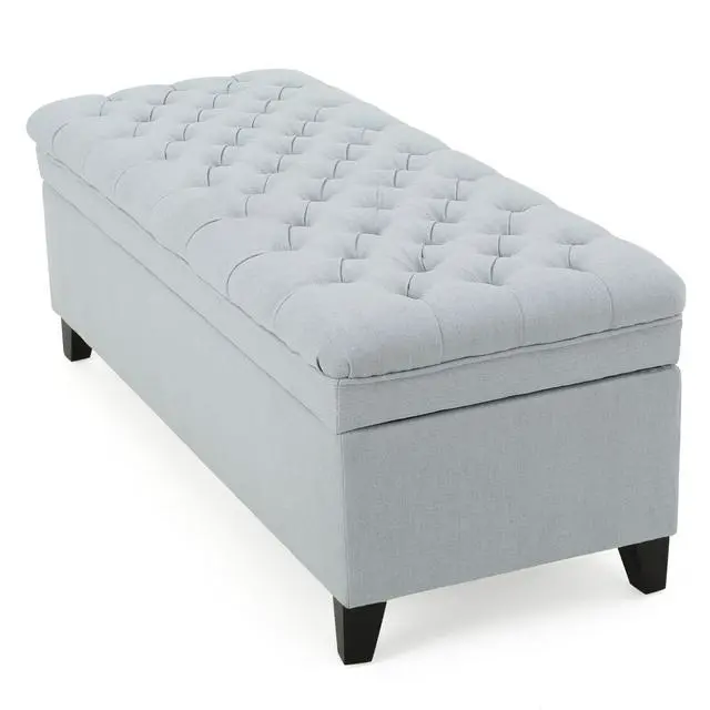Alt view image 6 of 7 - JULIANA STORAGE OTTOMAN