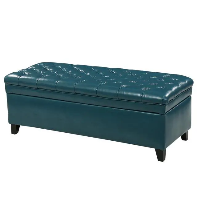 Alt view image 6 of 7 - JULIANA STORAGE OTTOMAN