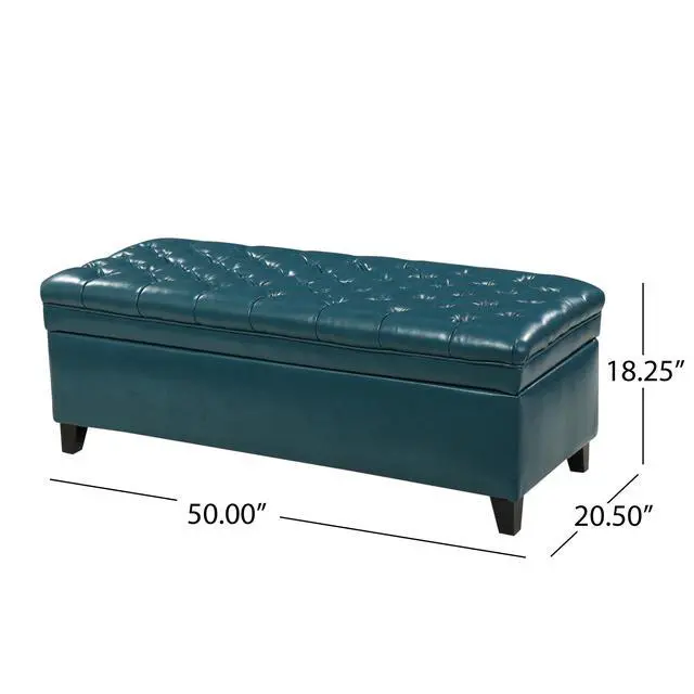 Alt view image 3 of 7 - JULIANA STORAGE OTTOMAN