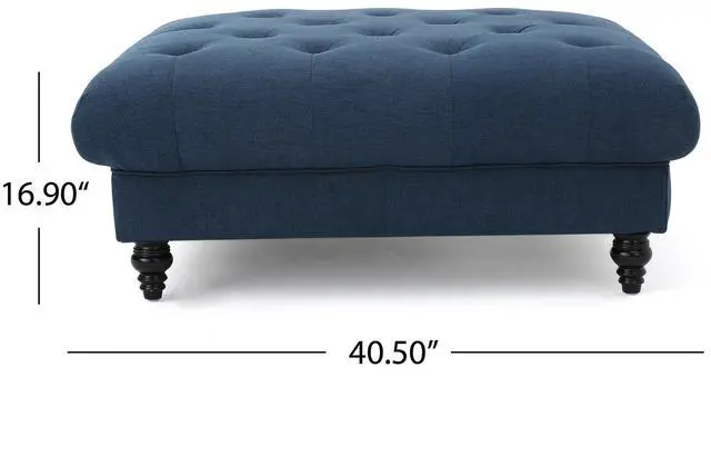 Alt view image 3 of 7 - MADRID KD TUFTED OTTOMAN