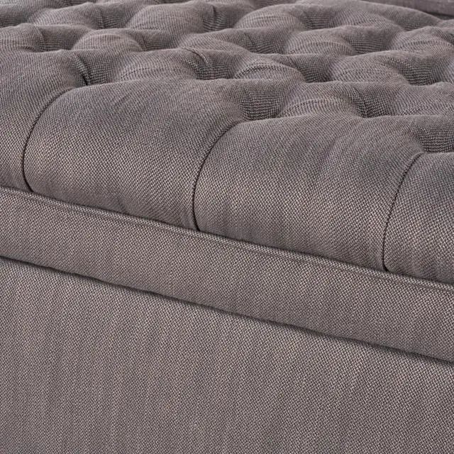 Alt view image 5 of 7 - JULIANA STORAGE OTTOMAN