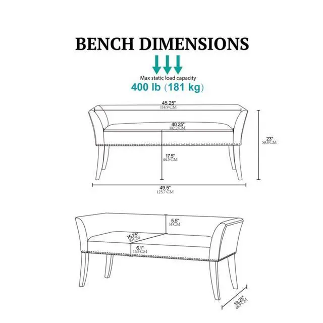 Alt view image 3 of 7 - Accent Bench Blue See below