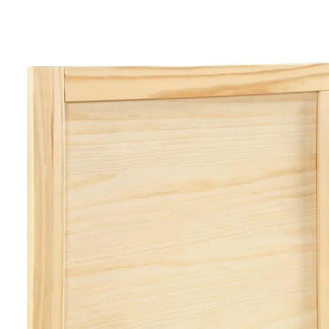 Alt view image 4 of 7 - Contemporary Full Size Platform Bed Sleek Design Natural Pine Finish Wooden Bedroom Furniture 1Pc