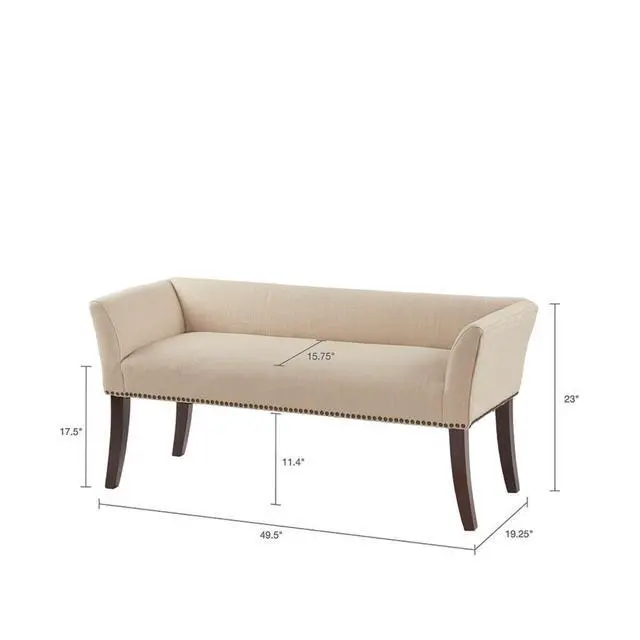 Alt view image 3 of 7 - Accent Bench Tan See below