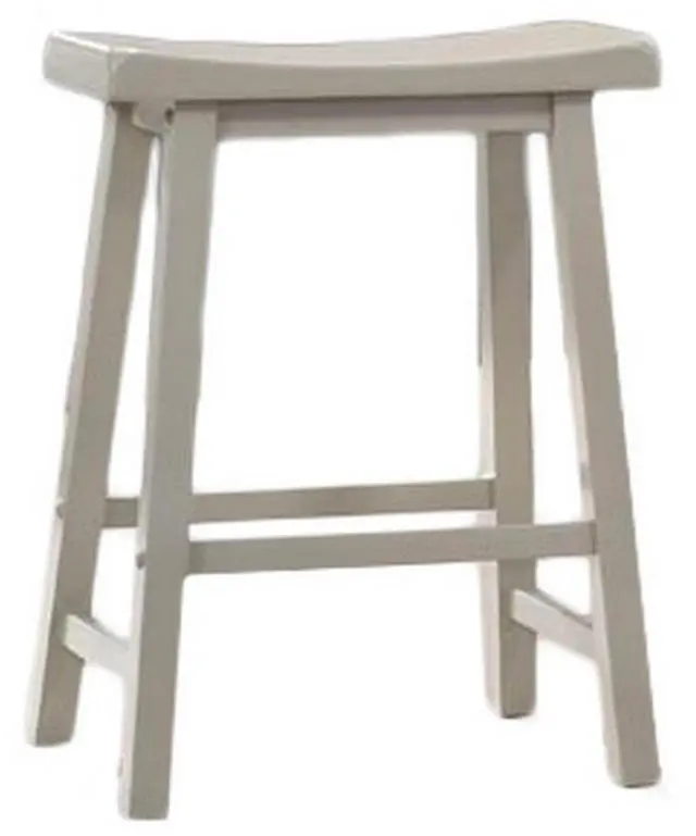 Main image of 24 Inch Ergonomic Counter Height Stool, Set of 2, Curved Saddle Seat, Gray