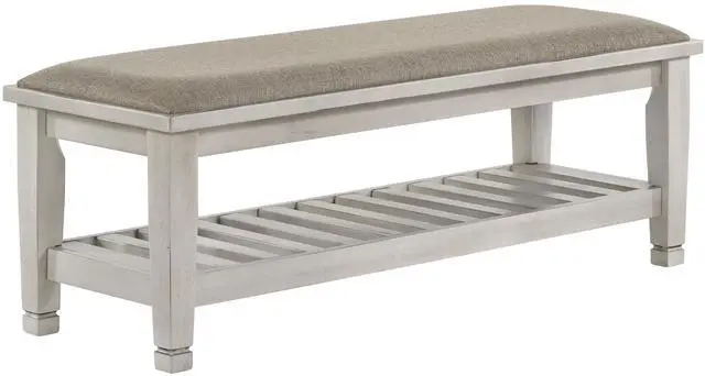 Main image of Antique White Bench