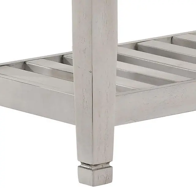 Alt view image 4 of 5 - Antique White Bench