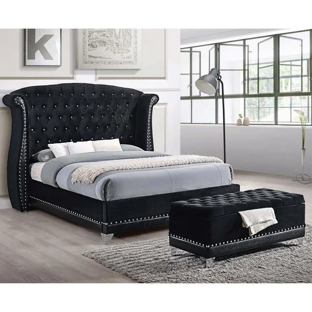 Alt view image 5 of 5 - Black Tufted Trunk with Nailhead Trim