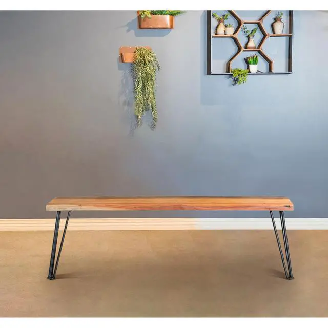 Alt view image 2 of 7 - Zora Natural Acacia Dining Bench