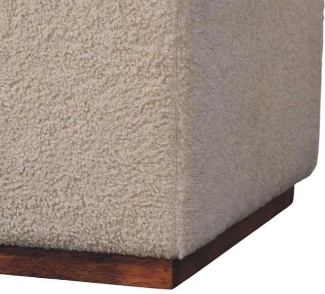 Alt view image 7 of 7 - Solid Wood Arden Bench Duo,Boucle seats,Warm Tone