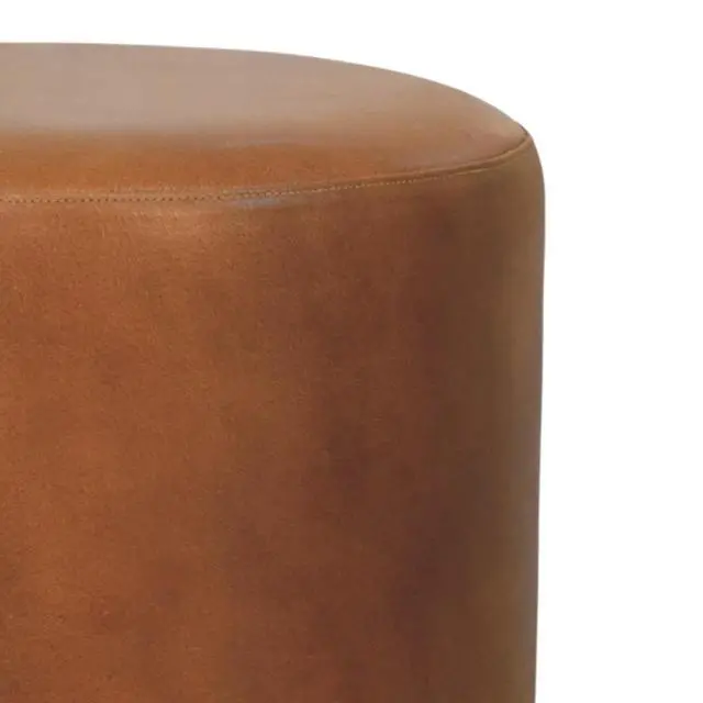 Alt view image 4 of 7 - Solid Wood Bola Leather Stool