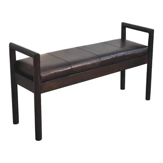Alt view image 2 of 7 - Solid Wood Gridline Bench